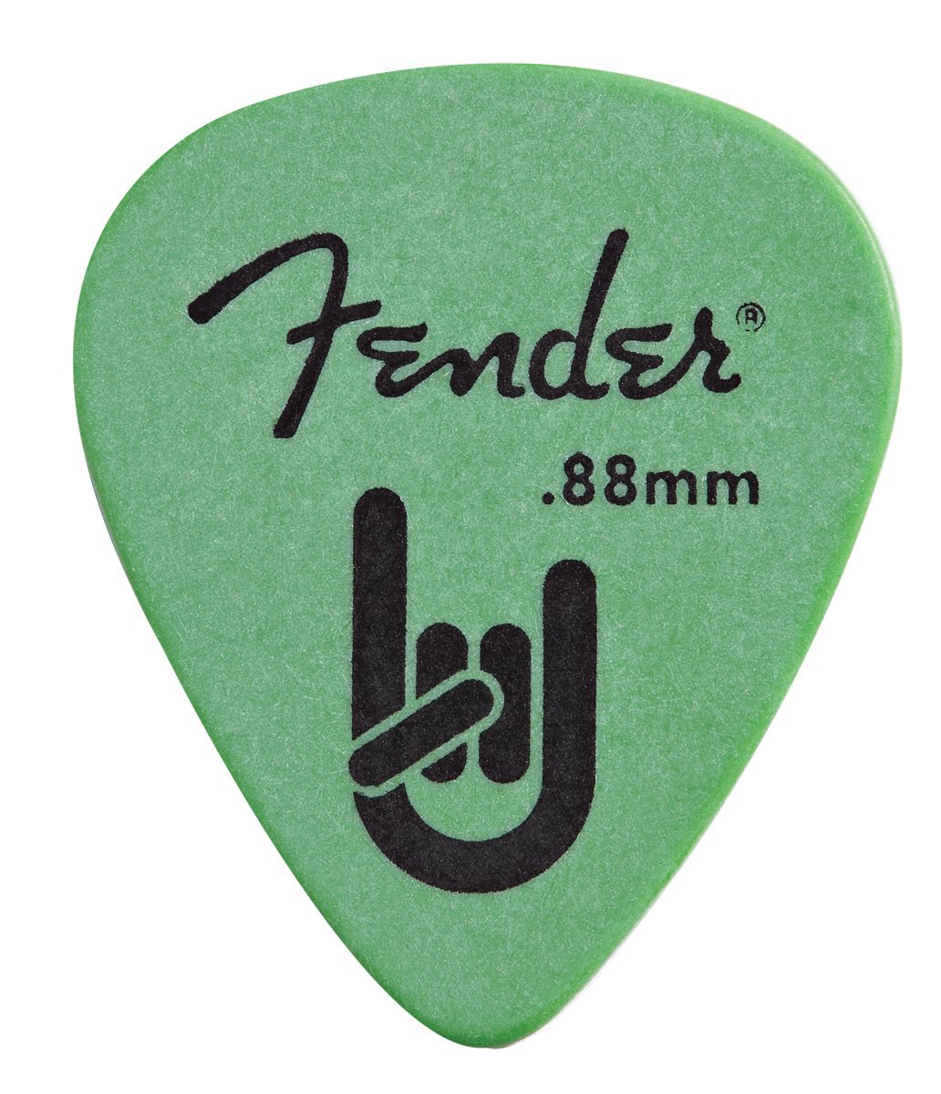 fender 拨片 rock - on touring picks – 12 count サーフグリーン
